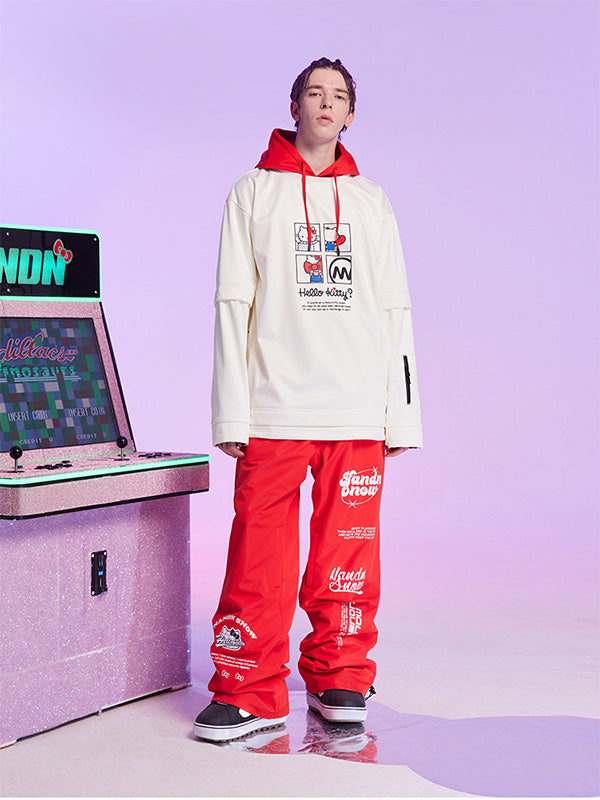 Damen-Snowboard-Hoodie von Nandn x Hello Kitty