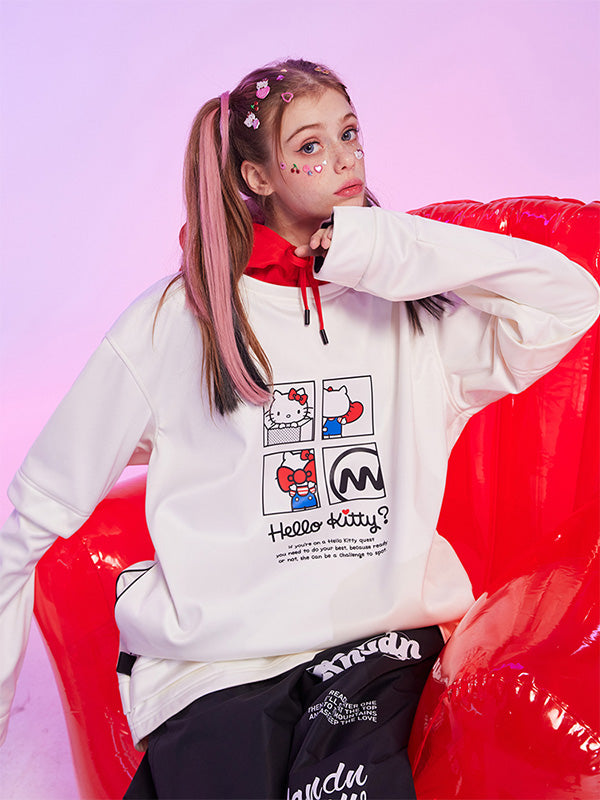Nandn x Hello Kitty Snowboard-Hoodie für Herren