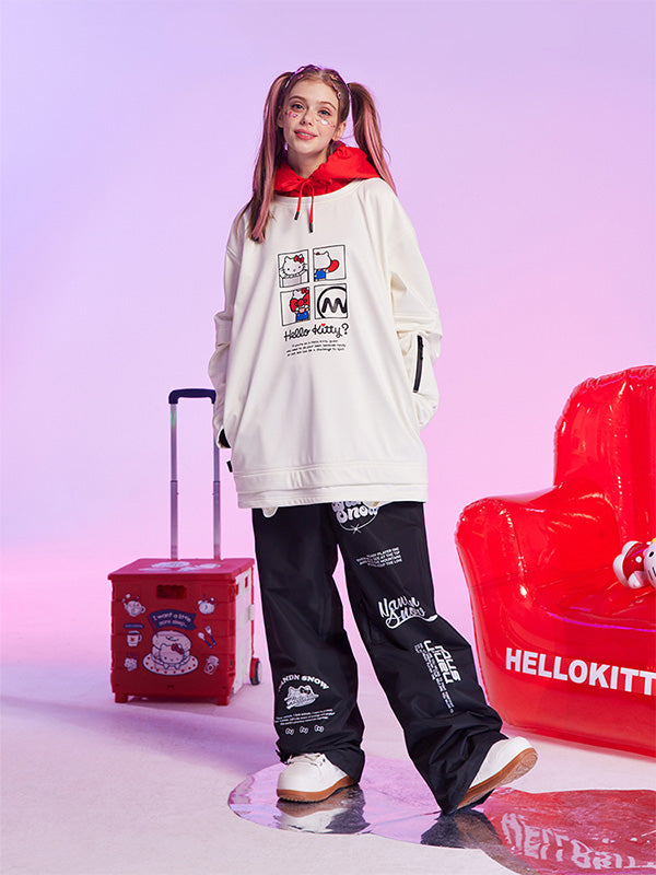 Damen-Snowboard-Hoodie von Nandn x Hello Kitty