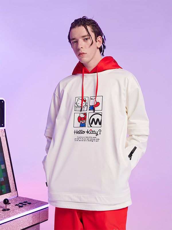 Nandn x Hello Kitty Snowboard-Hoodie für Herren