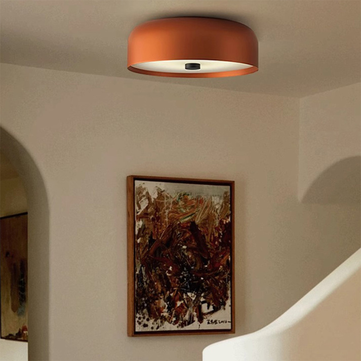 Luvano Deckenleuchte Retro Nordic LED flach