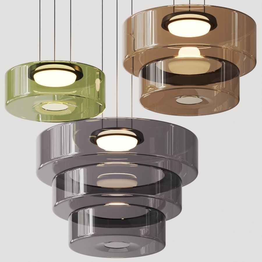 Luvano Pendelleuchte Glas Bauhaus Hängelampe