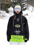 Snowall Unisex Mountain Star wasserdichte Anorak-Snowboardjacke für Damen und Herren