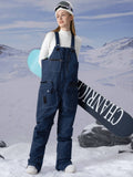 PowderQueen Damen-Schneeabenteuer-Latzhose aus Denim