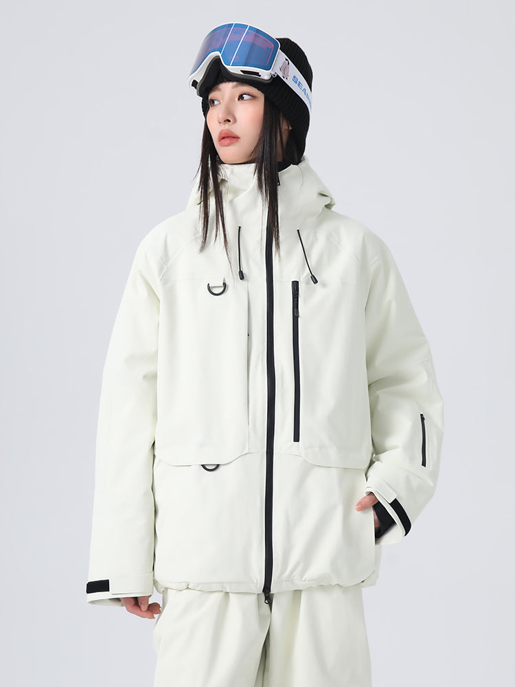 Searipe Unisex Allwetter-Berg- und Backcountry-Schneejacke für Damen