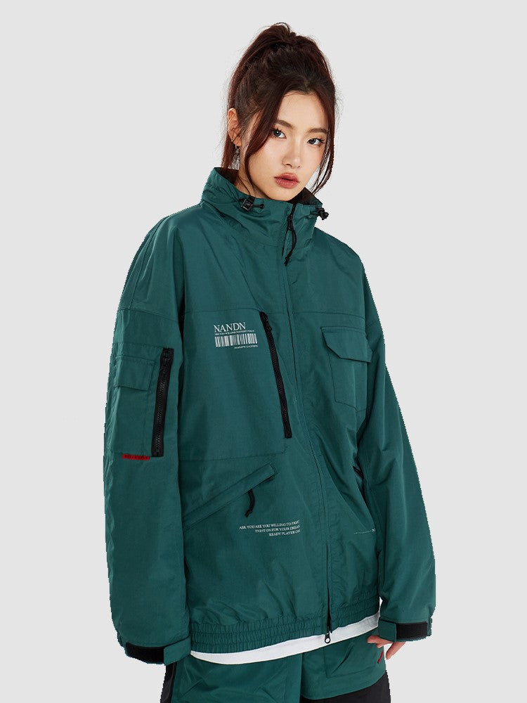 Nandn DWR Atmungsaktive Snowboardjacke für Damen