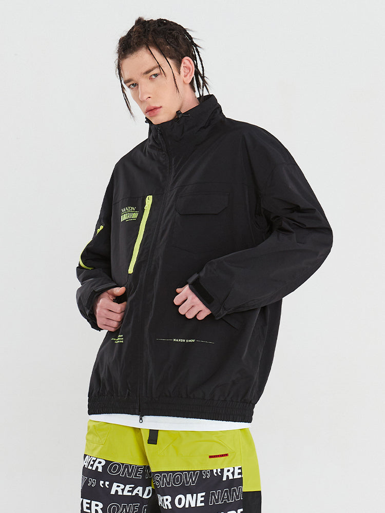 Nandn DWR Atmungsaktive Snowboardjacke für Herren