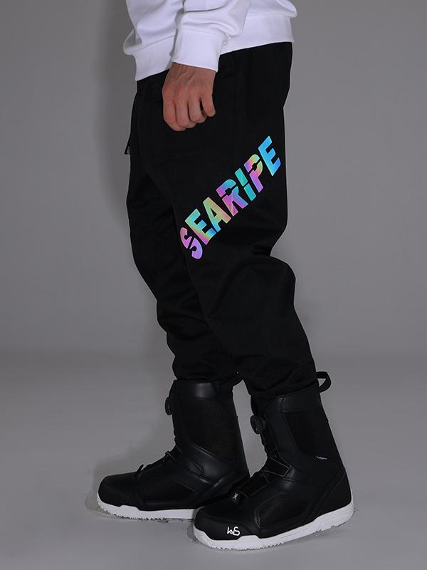 Searipe Unisex Winter-Schneehose mit reflektierenden Buchstaben für Herren und Damen