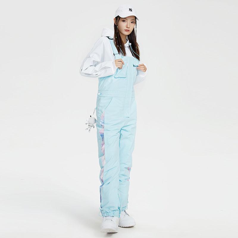 Damen High Experience Winter Stylish Mountain Discover Snowboardhose Ski-Latzhose
