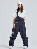 Dook Snow Denim Damen-Schnee-Latzhose