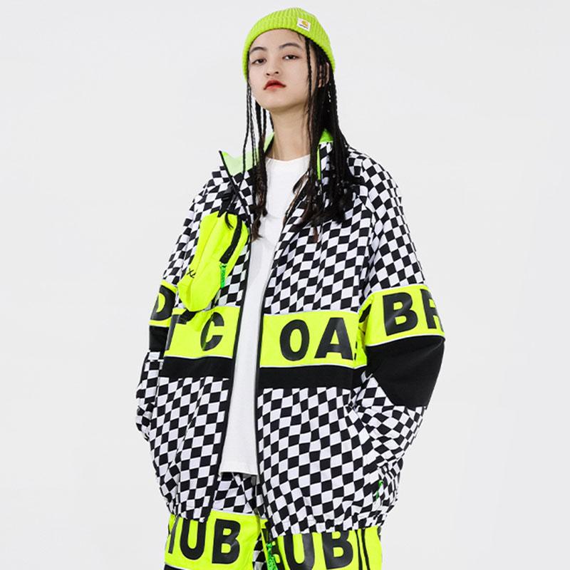 Snowverb Damen Street Style Karo-Schneejacke