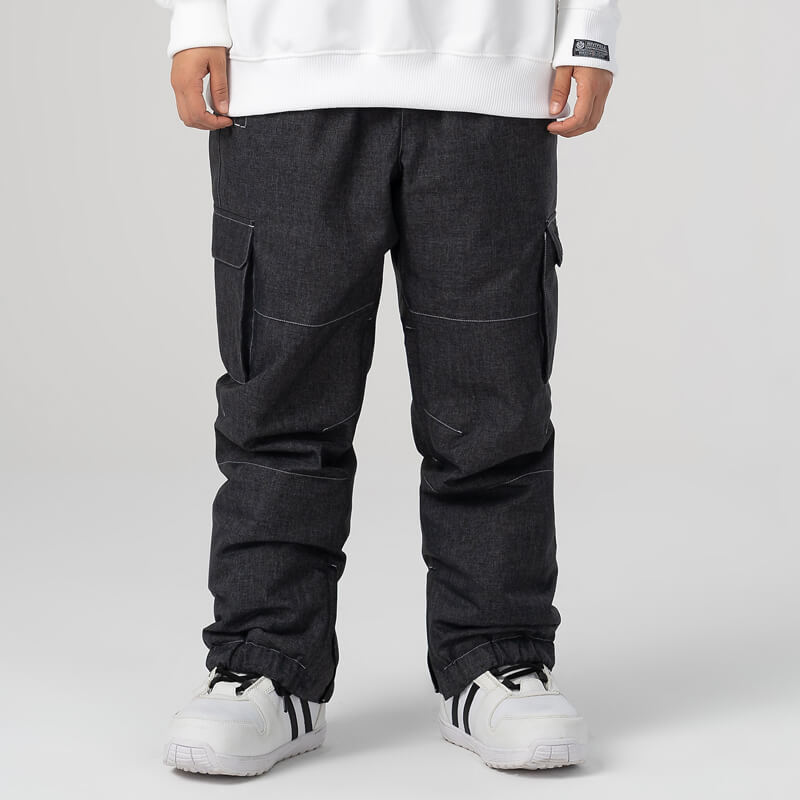SnowGuard Herren-Schneehose aus Denim mit Isolierung