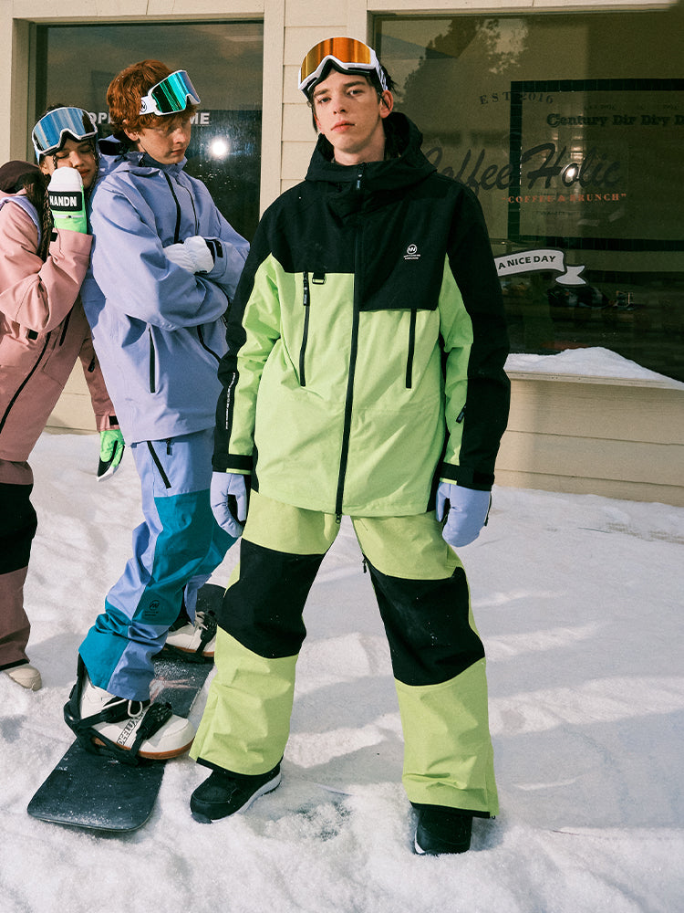 Nandn Colorblock Mountain Top Schneehose für Herren