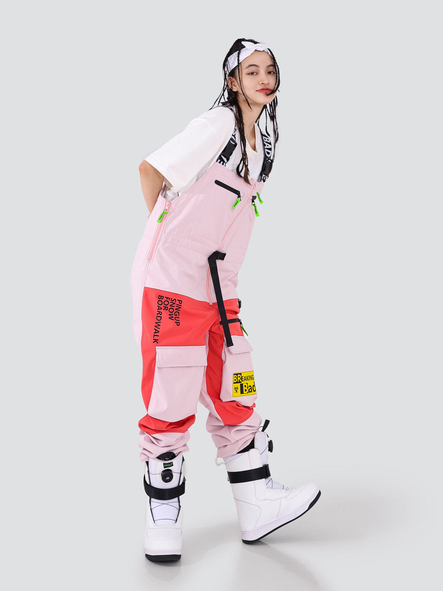 Snowverb Damen Windblock Tech Wasserdichte Bad Breaking Pro Skihose Latzhose