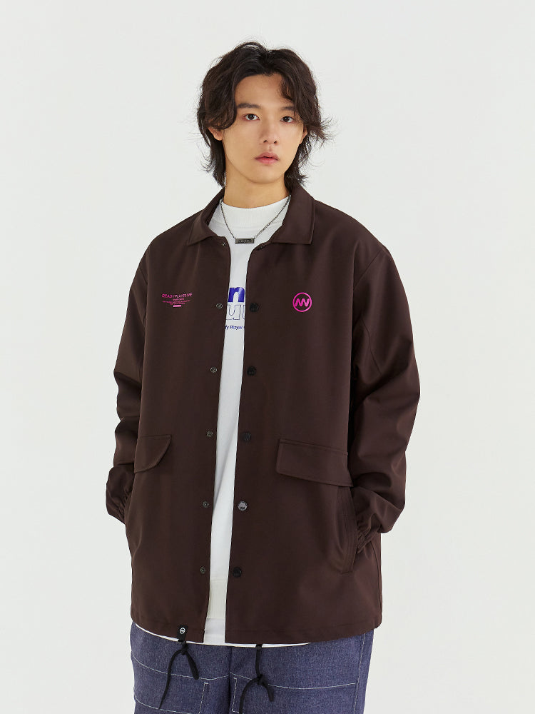 Herren-Coachjacke im Basic-Stil von Nandn