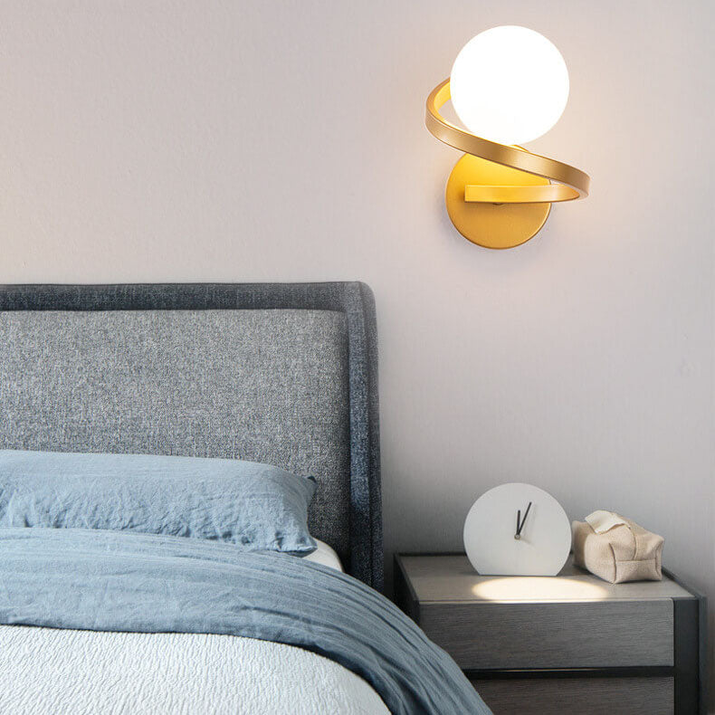 Luvano Astra Wandleuchte 2 Glaskugeln LED