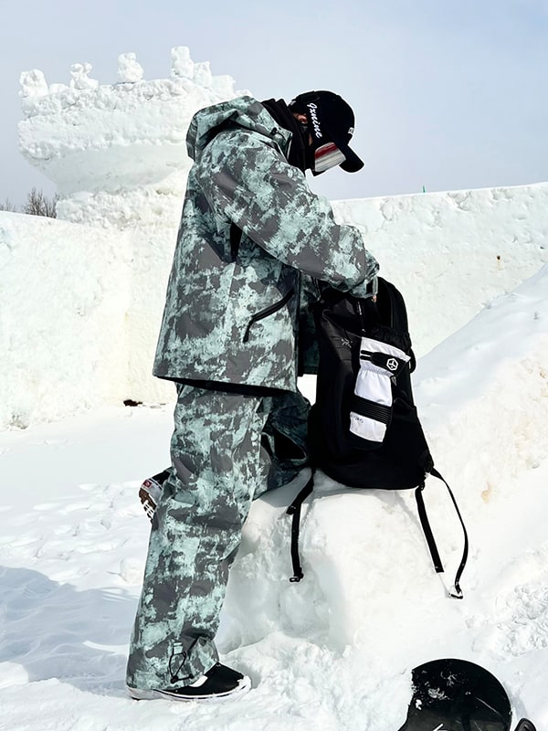 Damen-Schneesafari-Jacke und -Hose-Set von North White