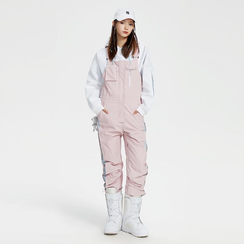 Damen High Experience Winter Stylish Mountain Discover Snowboardhose Ski-Latzhose