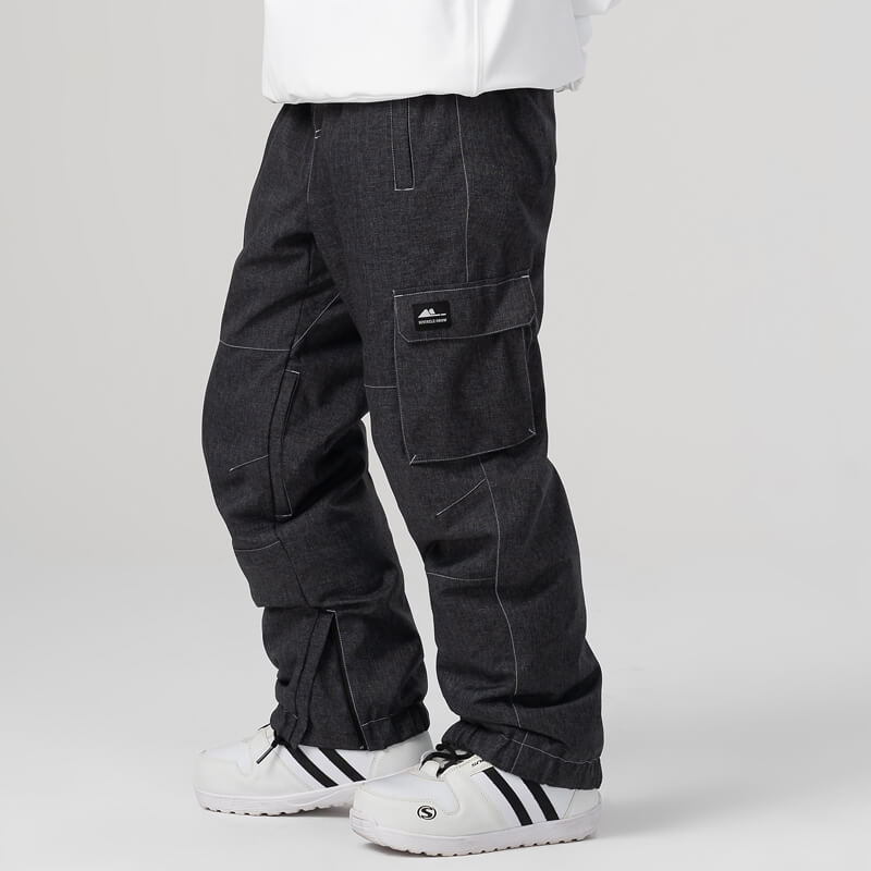 SnowGuard Herren-Schneehose aus Denim mit Isolierung