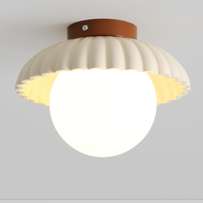 Luvano Deckenleuchte Flur Glas Metall Aufbau