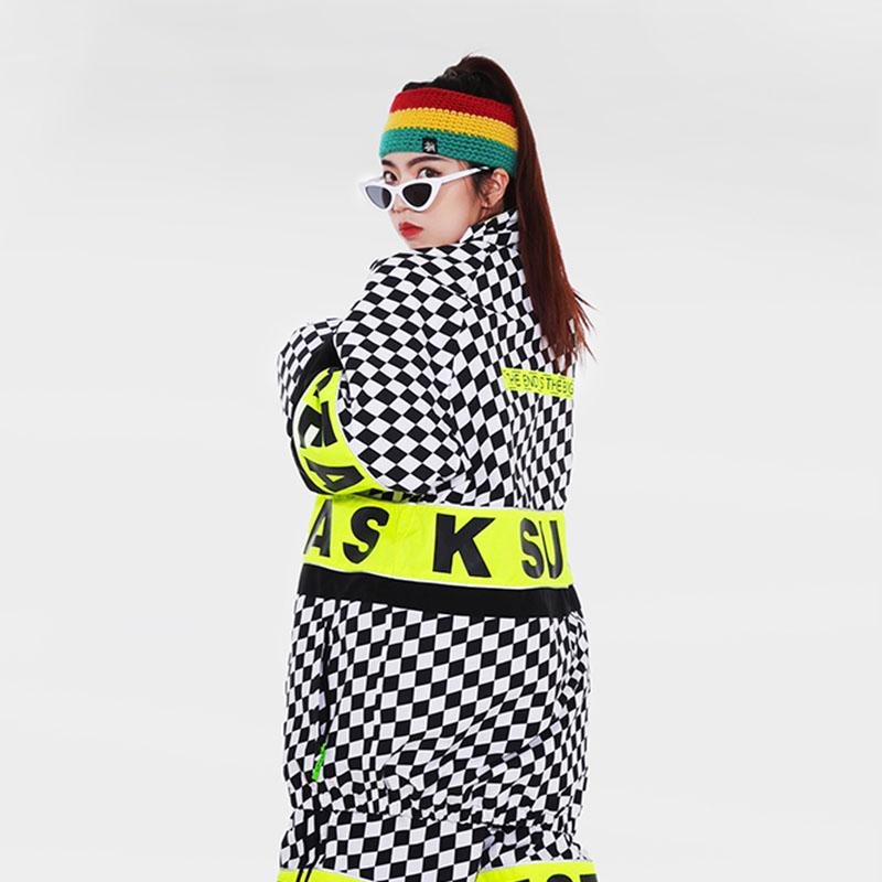 Snowverb Damen Street Style Karo-Schneejacke