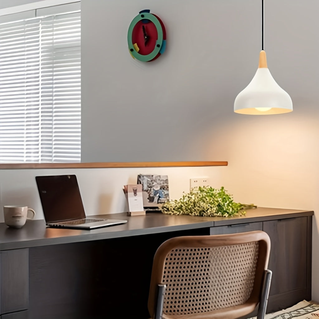 Luvano Pendelleuchte Tropfen Metall Holz modern