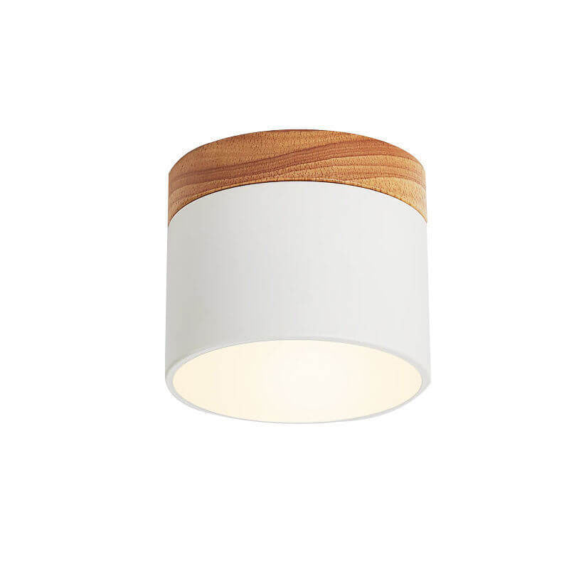 Luvano LED Deckenleuchte Macaron Holz skandinavisch