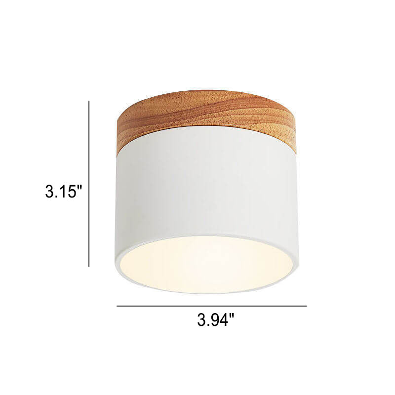 Luvano LED Deckenleuchte Macaron Holz skandinavisch