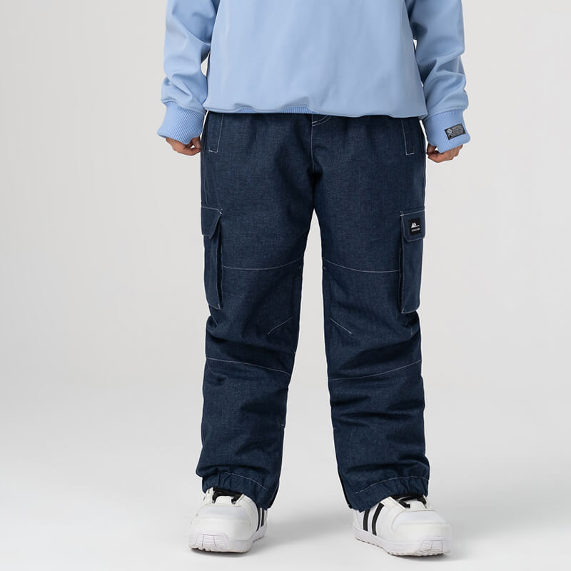 SnowGuard Herren-Schneehose aus Denim mit Isolierung