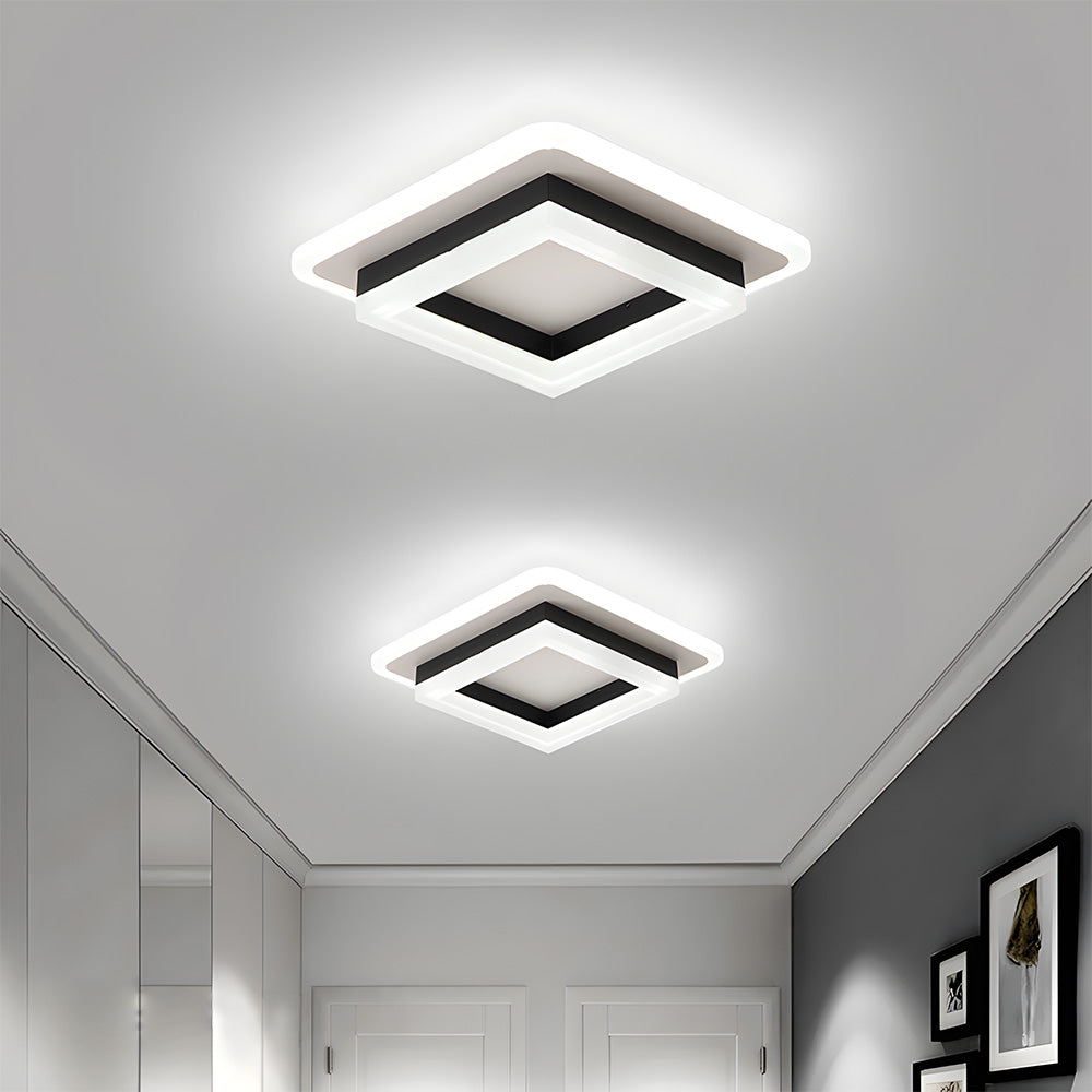 Luvano LED Deckenleuchte eckig flach modern