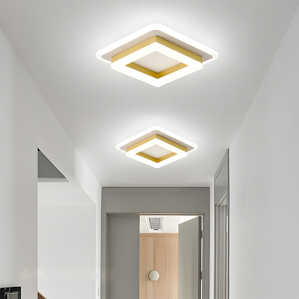 Luvano LED Deckenleuchte eckig flach modern