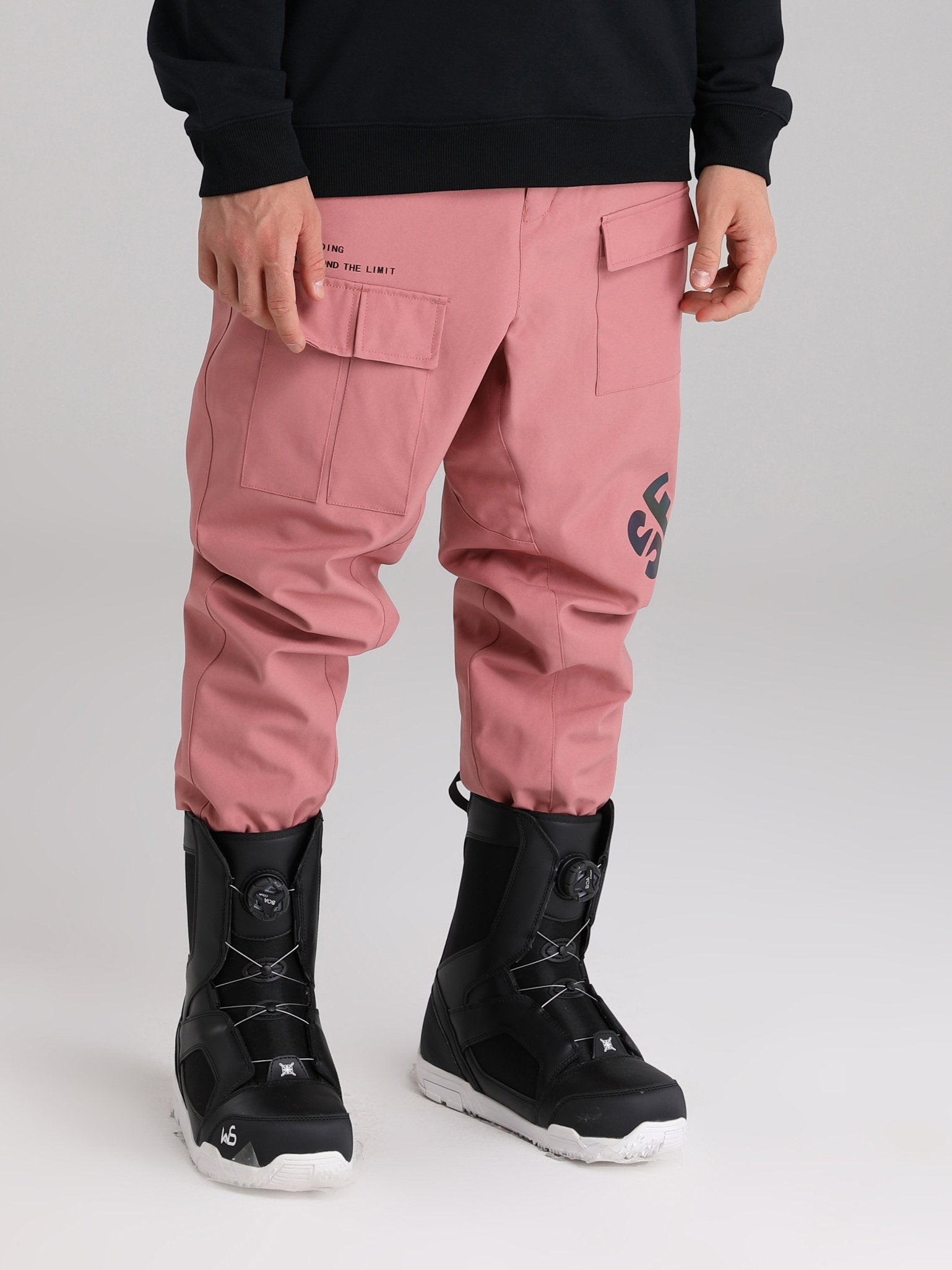 Searipe Unisex Winter-Schneehose mit reflektierenden Buchstaben für Damen und Herren