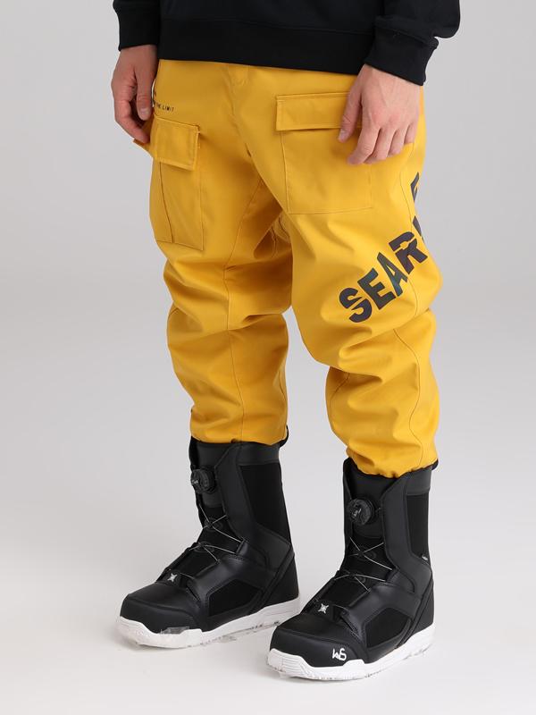 Searipe Unisex Winter-Schneehose mit reflektierenden Buchstaben für Damen und Herren