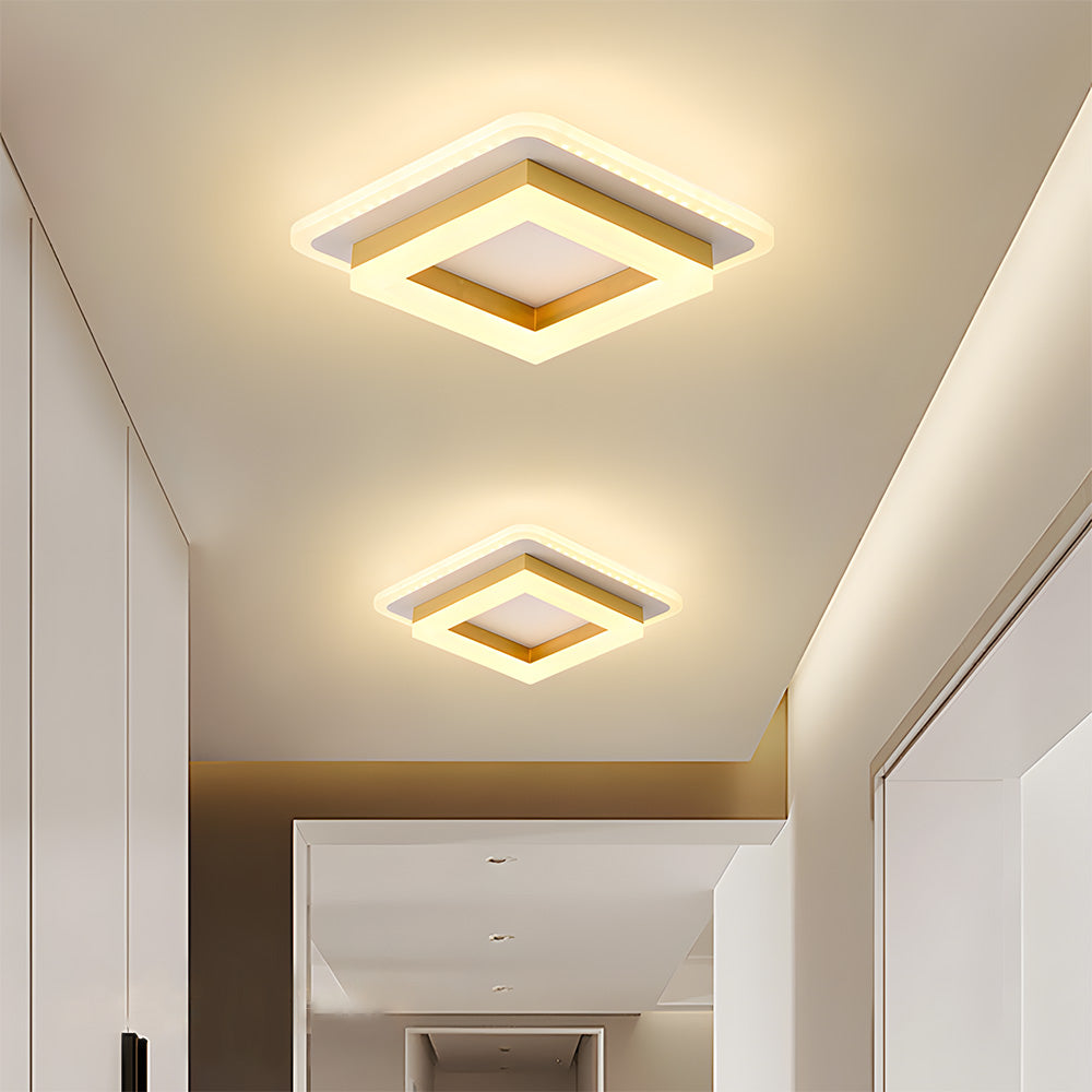 Luvano LED Deckenleuchte eckig flach modern
