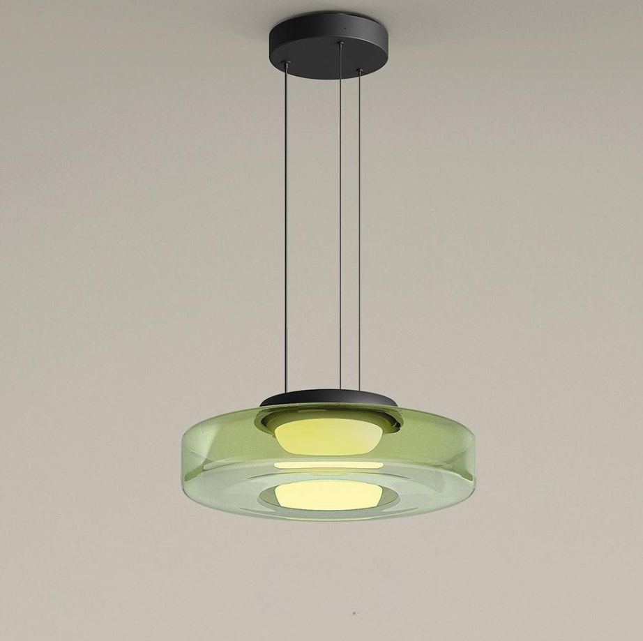 Luvano Pendelleuchte Glas Bauhaus Hängelampe