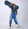 Herren Outdoor-Jeans-Latzhose aus Denim