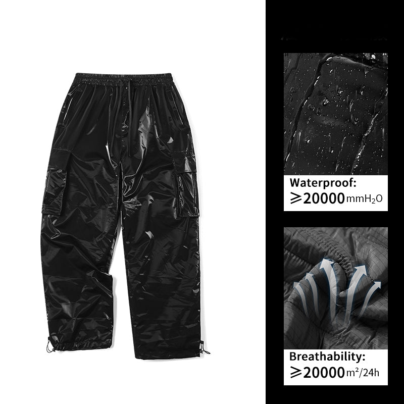 Herren Ld Ski Schwarze Lackierung Graphen 3L Schneehose