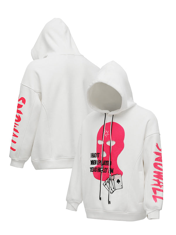 Snowall Unisex Gangster Swagger Snowscape Wasserabweisender Hoodie für Damen und Damen, Damen und Herren, mit Schneeflockenmotiv