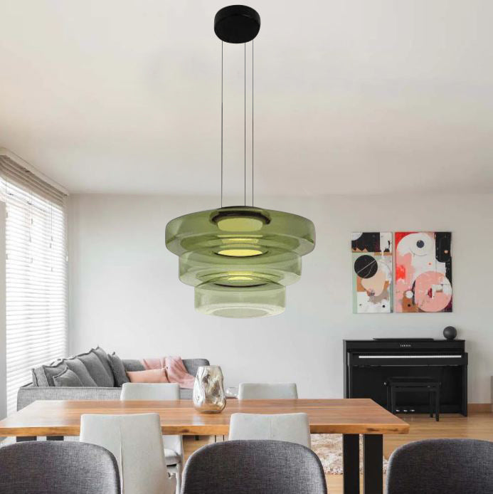 Luvano Pendelleuchte Glas Bauhaus Hängelampe