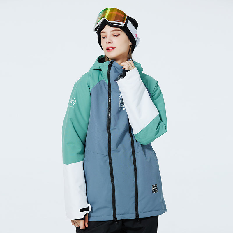 Damen-Winter-Schneeanzüge mit Reißverschluss