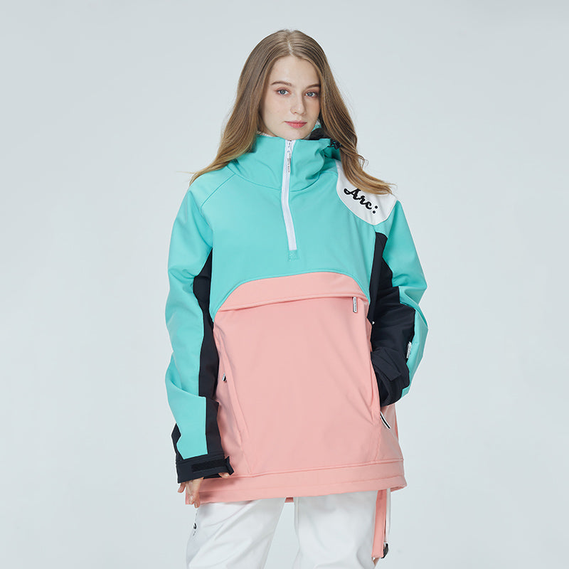 Arctic Queen Mountain Star Color Block Anorak-Schneejacke für Damen