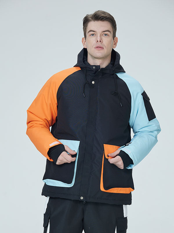 Arctic Queen Herren-Skijacke „Divided Sky Colorblock“
