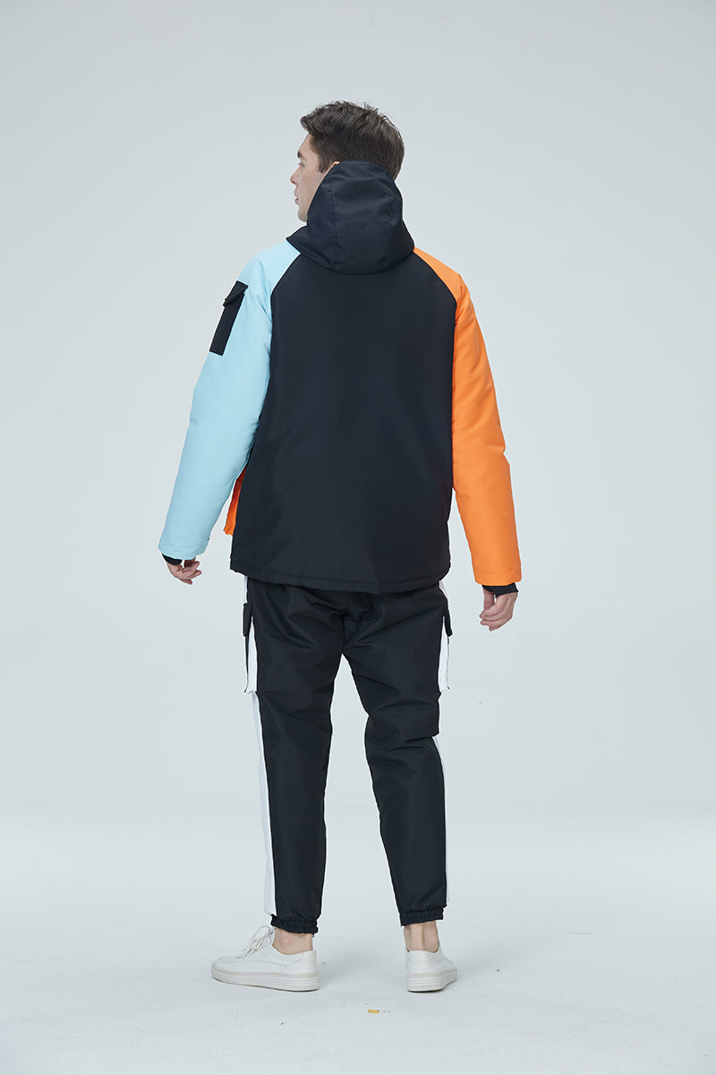 Arctic Queen Herren-Schneeanzüge mit Farbblock-Design und Divided Sky