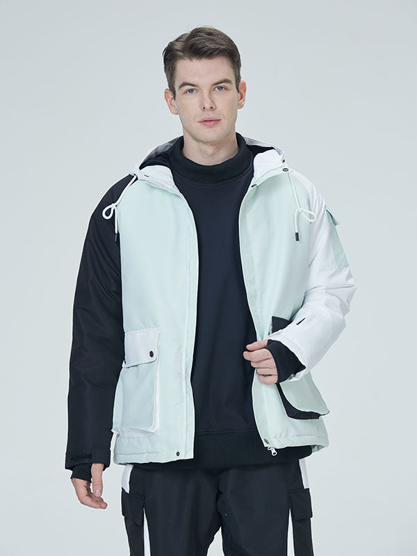 Arctic Queen Herren-Skijacke „Divided Sky Colorblock“