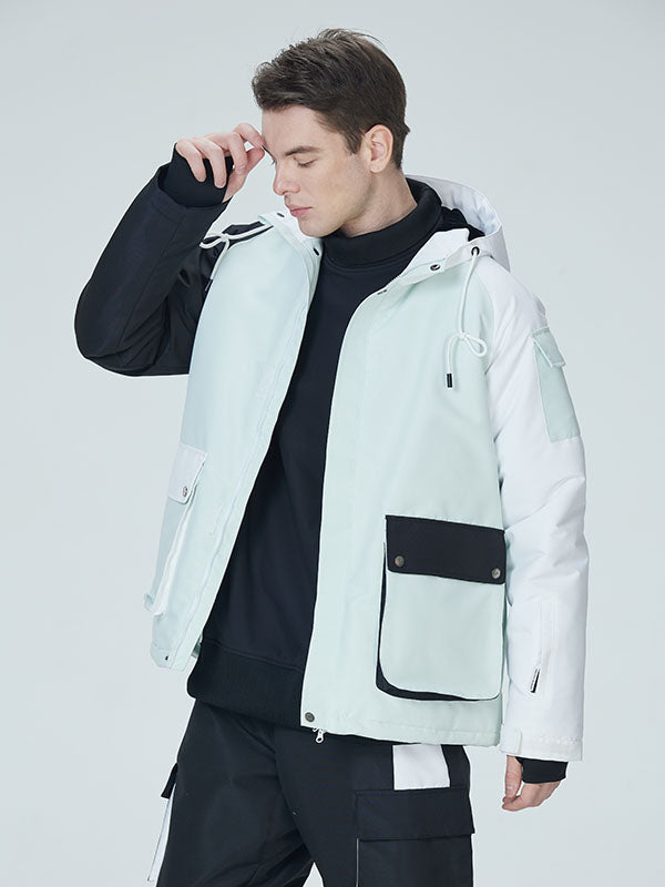 Arctic Queen Herren-Skijacke „Divided Sky Colorblock“
