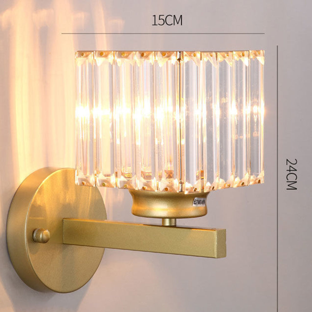 Luvano Wandleuchte Kristall Glas Eisen elegant