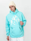 Snowall Unisex Herren-Hoodie mit Berg- und Schneelandschaftsmotiv, wasserabweisend