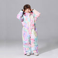 Mädchen Einteiler Neuer Stil Modischer Skianzug Winter Jumpsuit Schneeanzug.