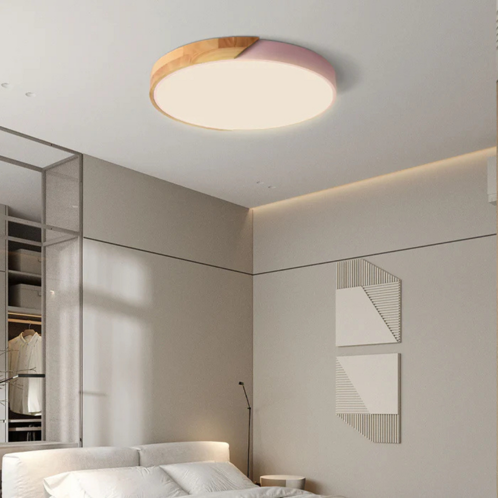 Luvano LED Deckenleuchte Holz Nordic modern