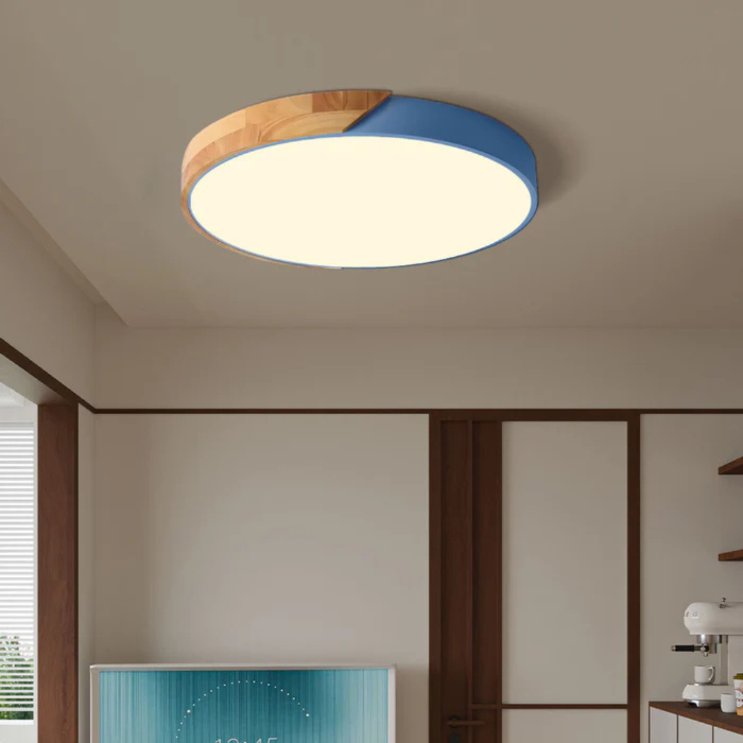 Luvano LED Deckenleuchte Holz Nordic modern